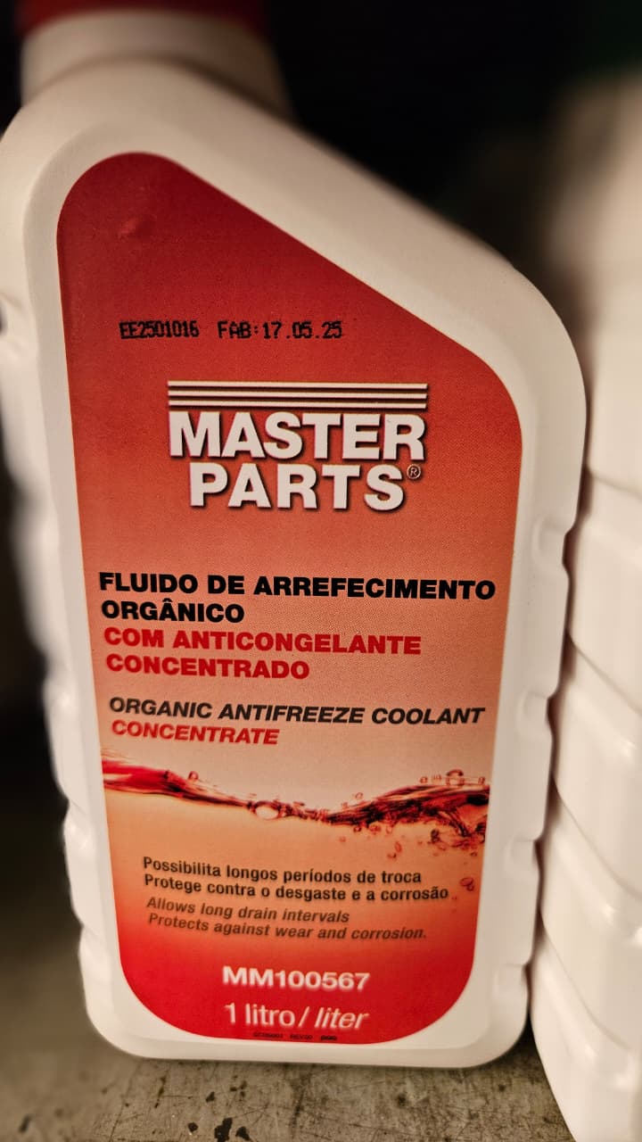 Fluído anticongelante concentrado